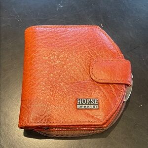 Horse Imperial Red Leather Wallet